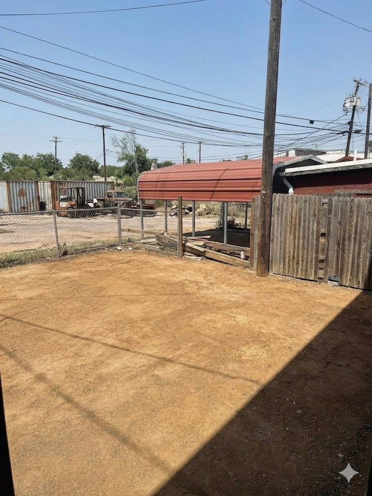 Yard before deck construction