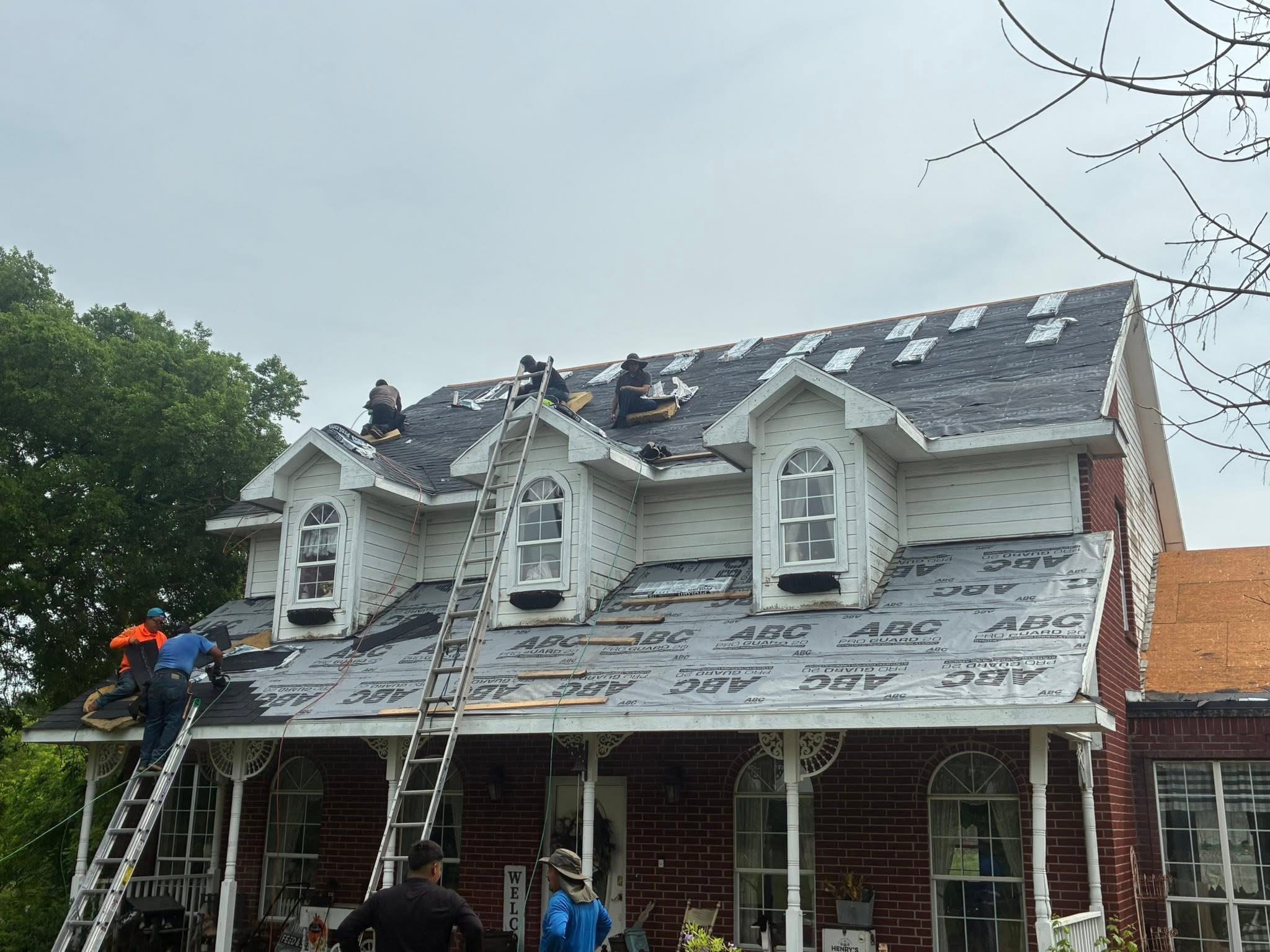 Home before residential roofing project