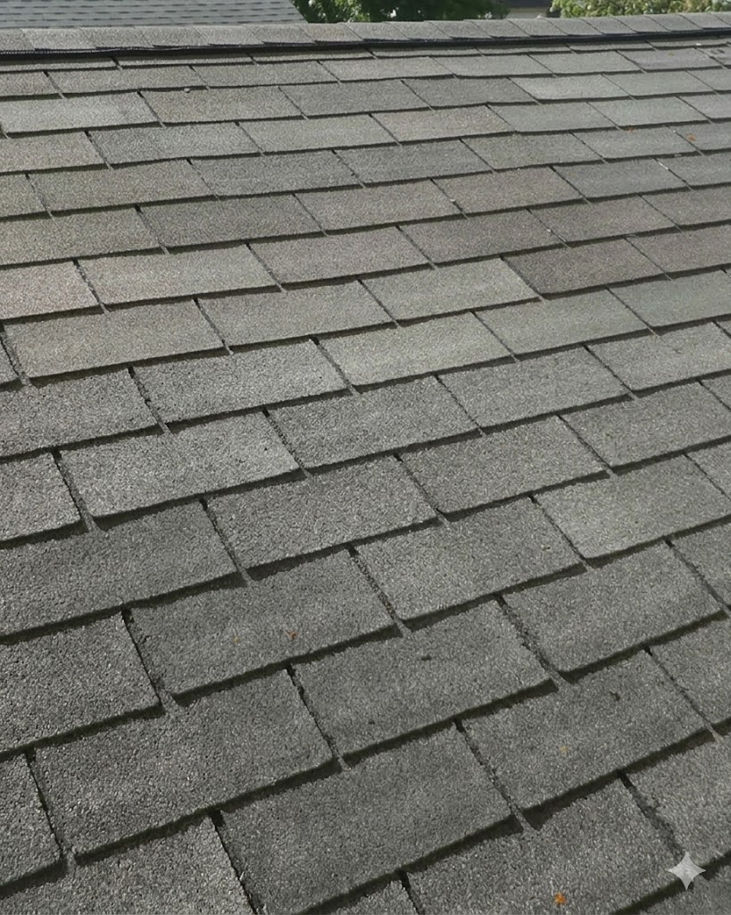 Completed roof repair