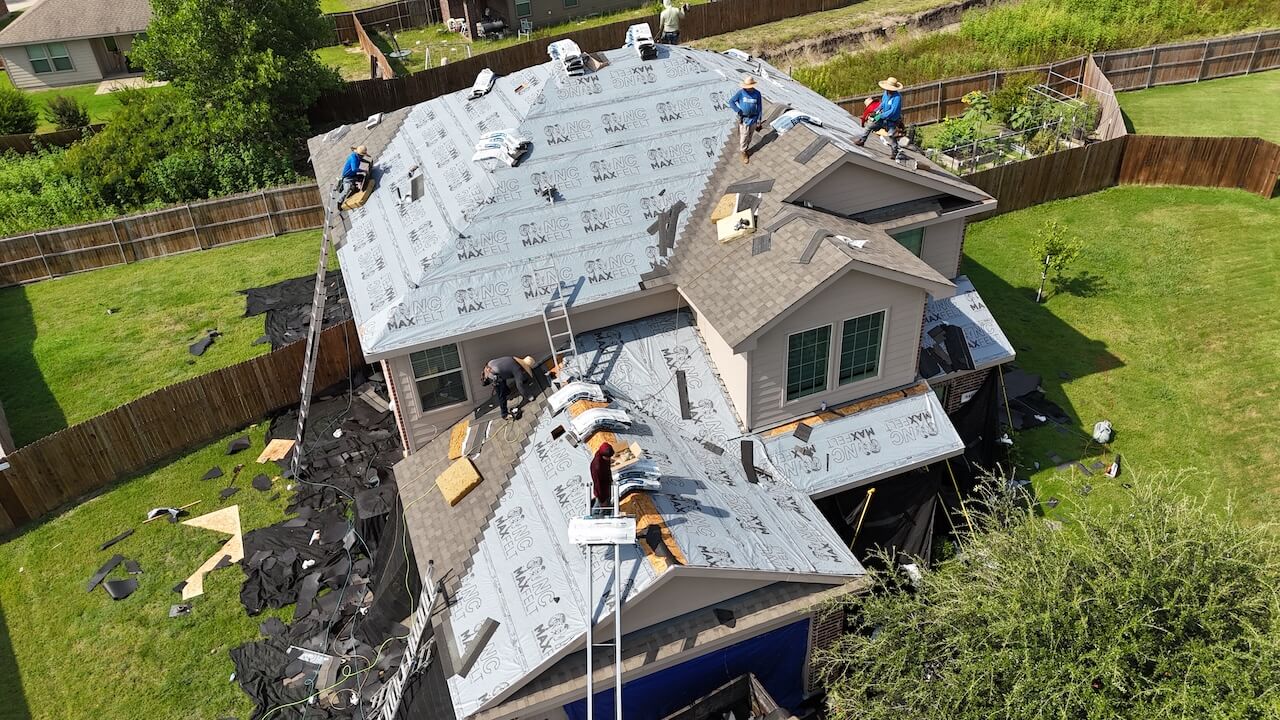 Roof before replacement